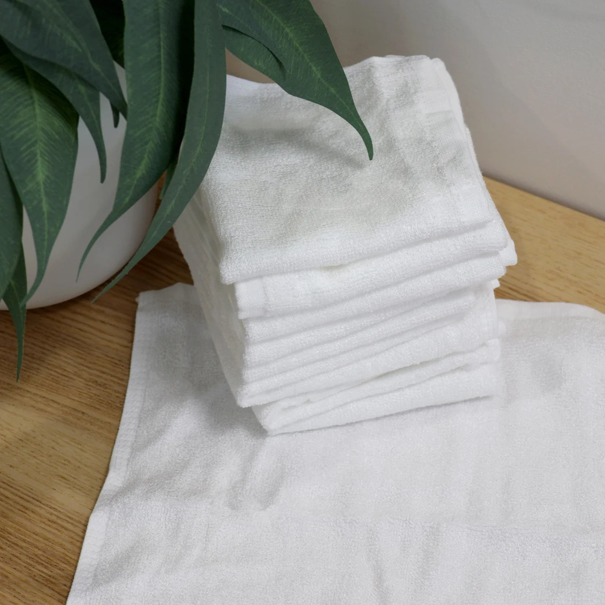 Bubba Bamboo Wash Cloth 10 Pack - White