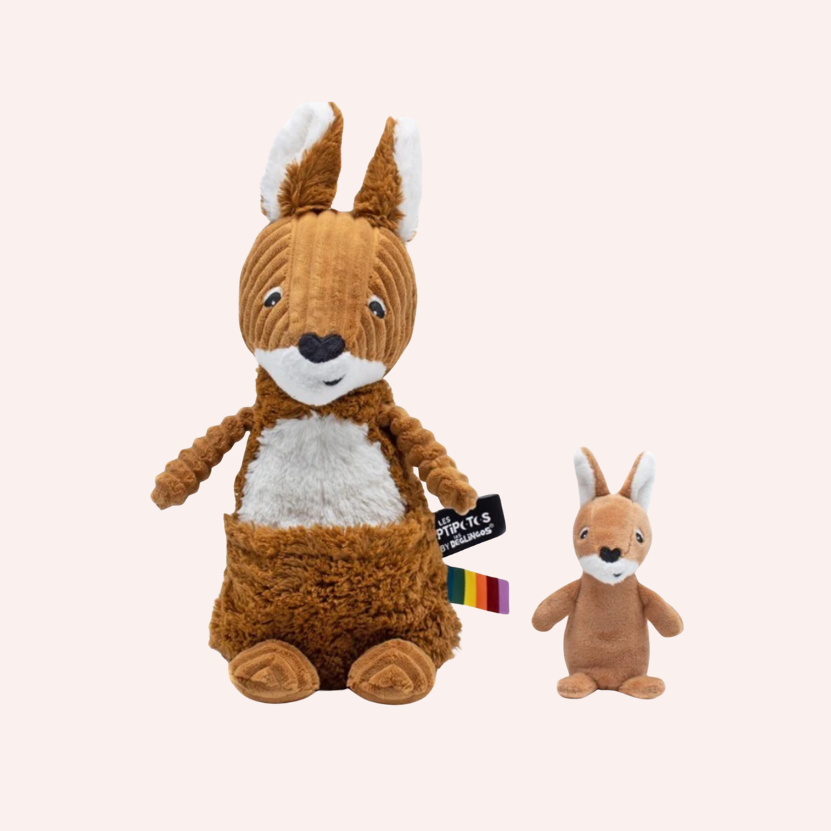 Allezou the Kangaroo, Mum & Baby - Brown Sugar