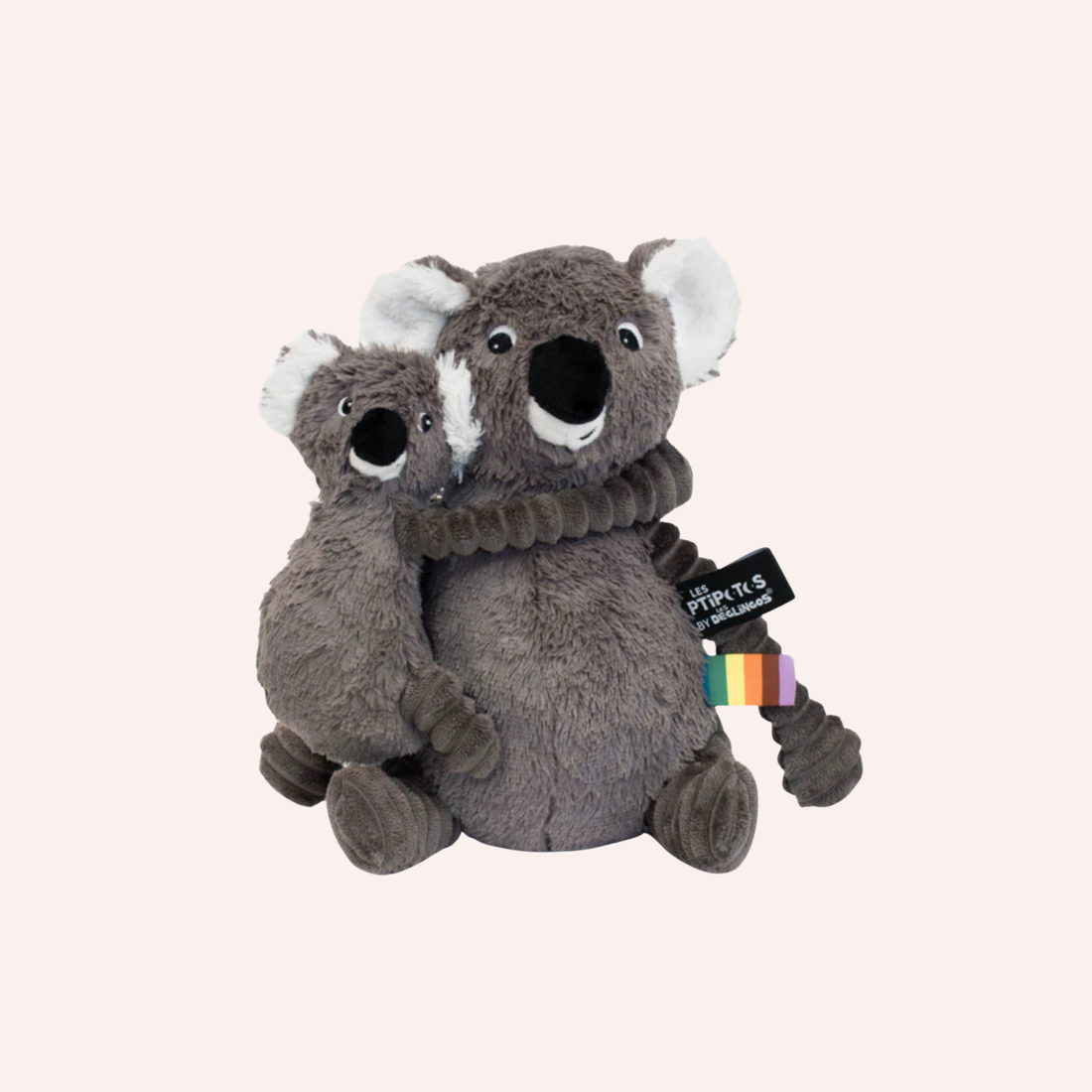 Trankilou the Koala, Mum & Baby - Grey