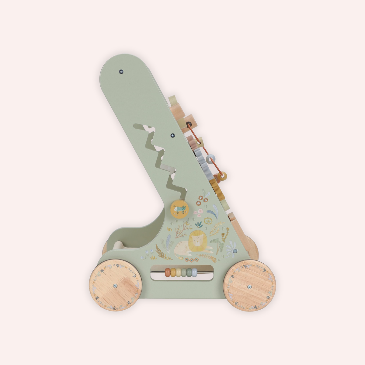 Wooden Baby Activity Walker - Safari Friends