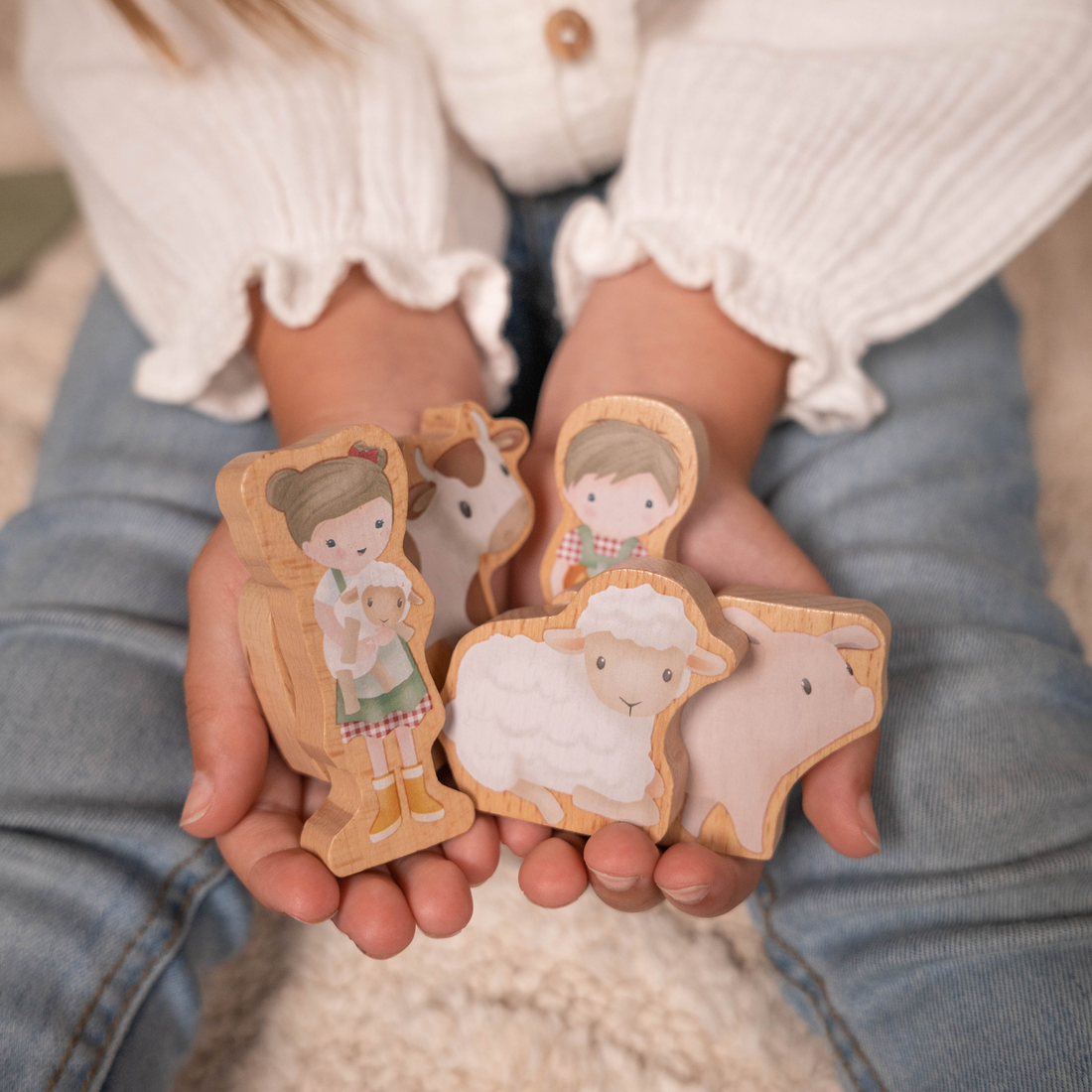 Wooden Train Set - Safari Friends