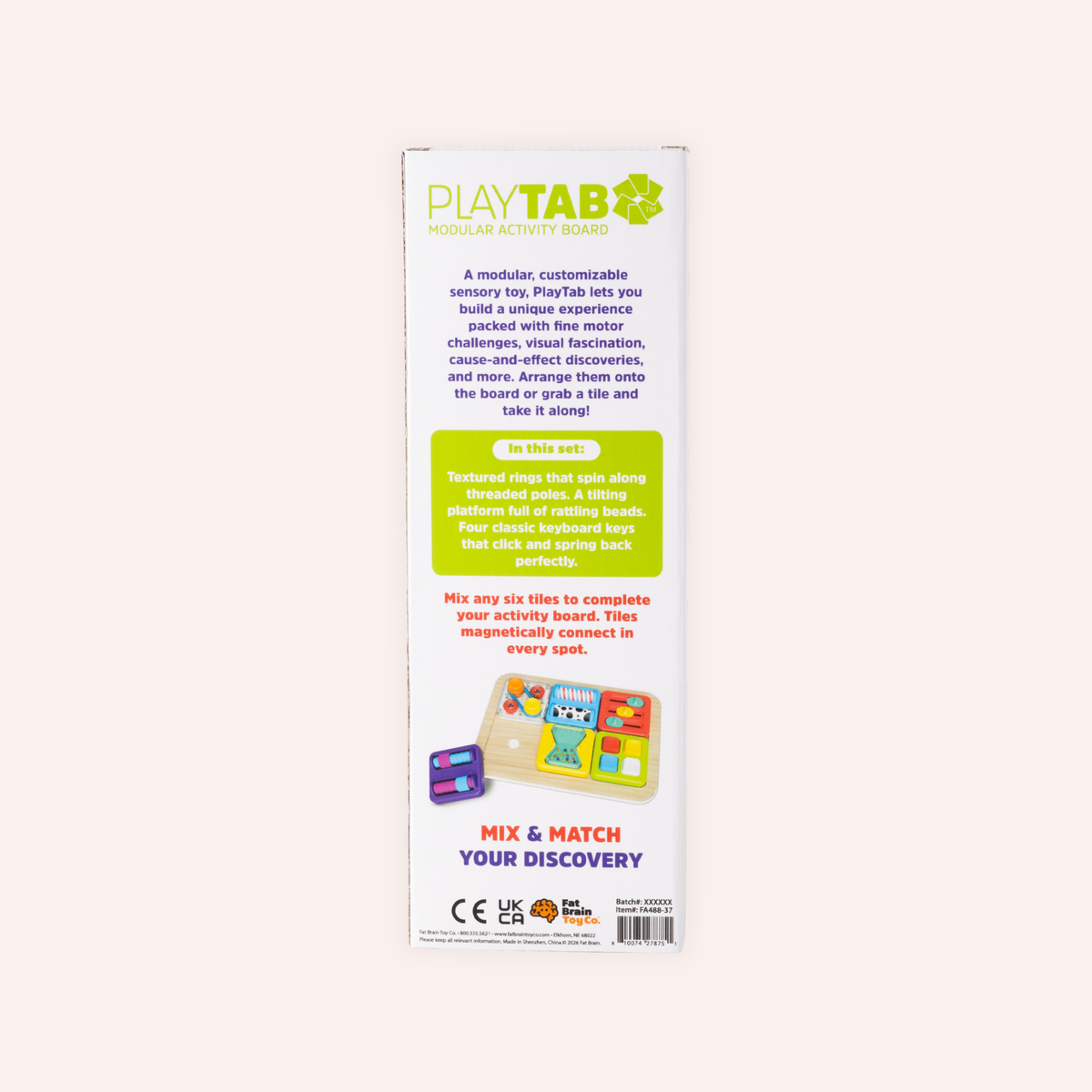 PlayTab Tile Set 5 (Threads, Teeter Totter, Keyboard)