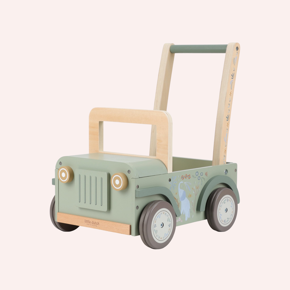 Wooden Push Safari Car - Safari Friends