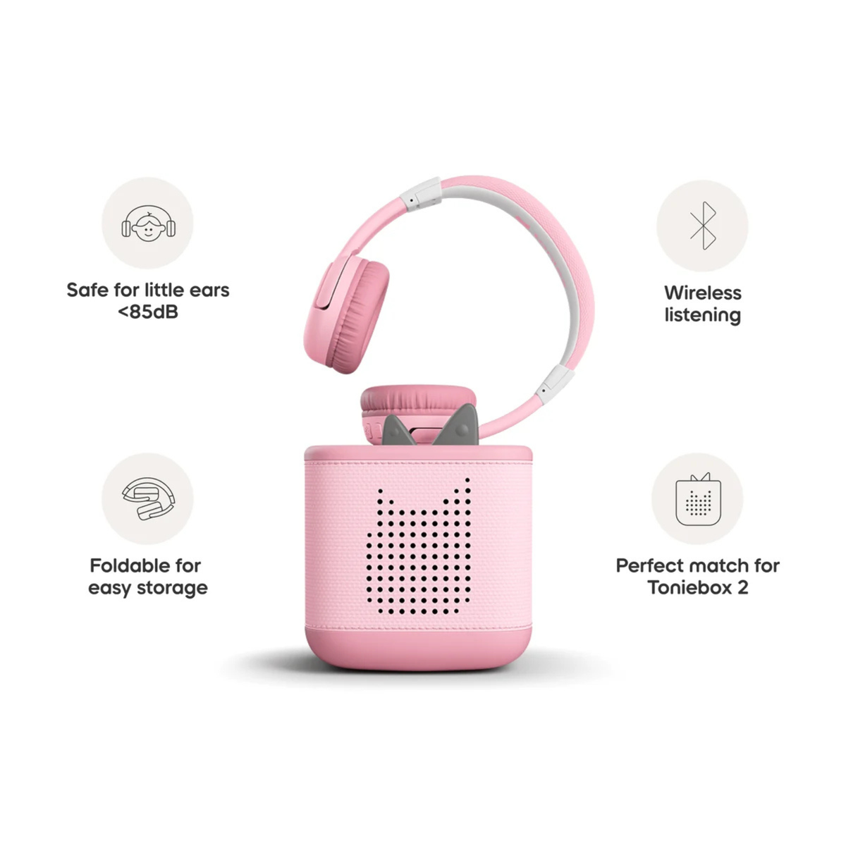 Bluetooth Headphones - Cloud Pink