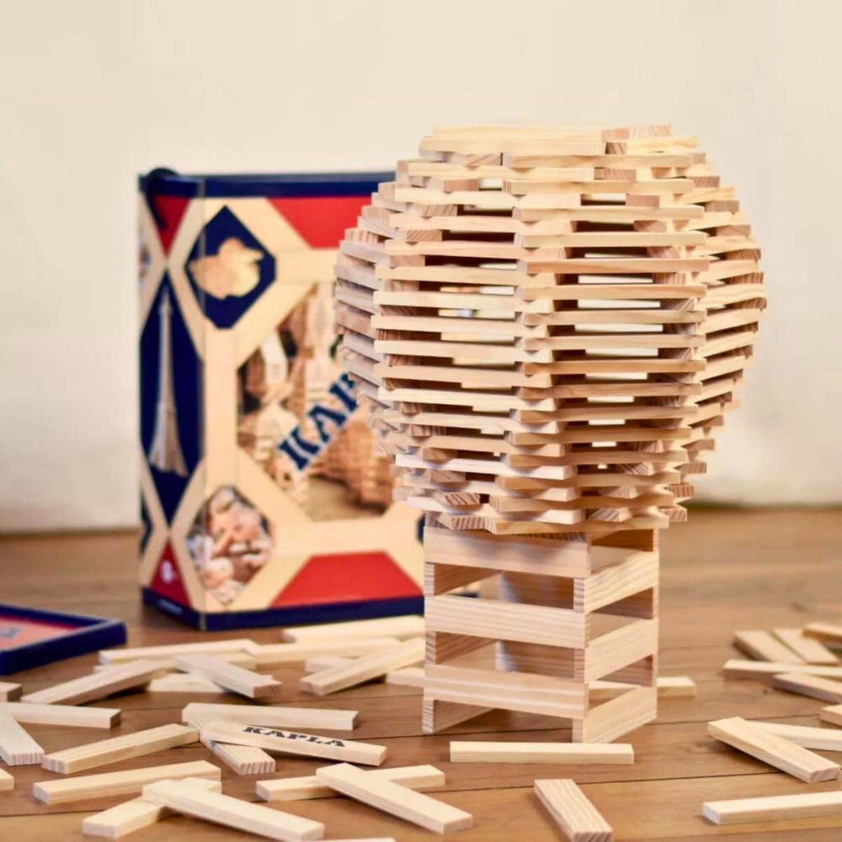 KAPLA Blocks Building Planks - Natural Box (Set of 200)