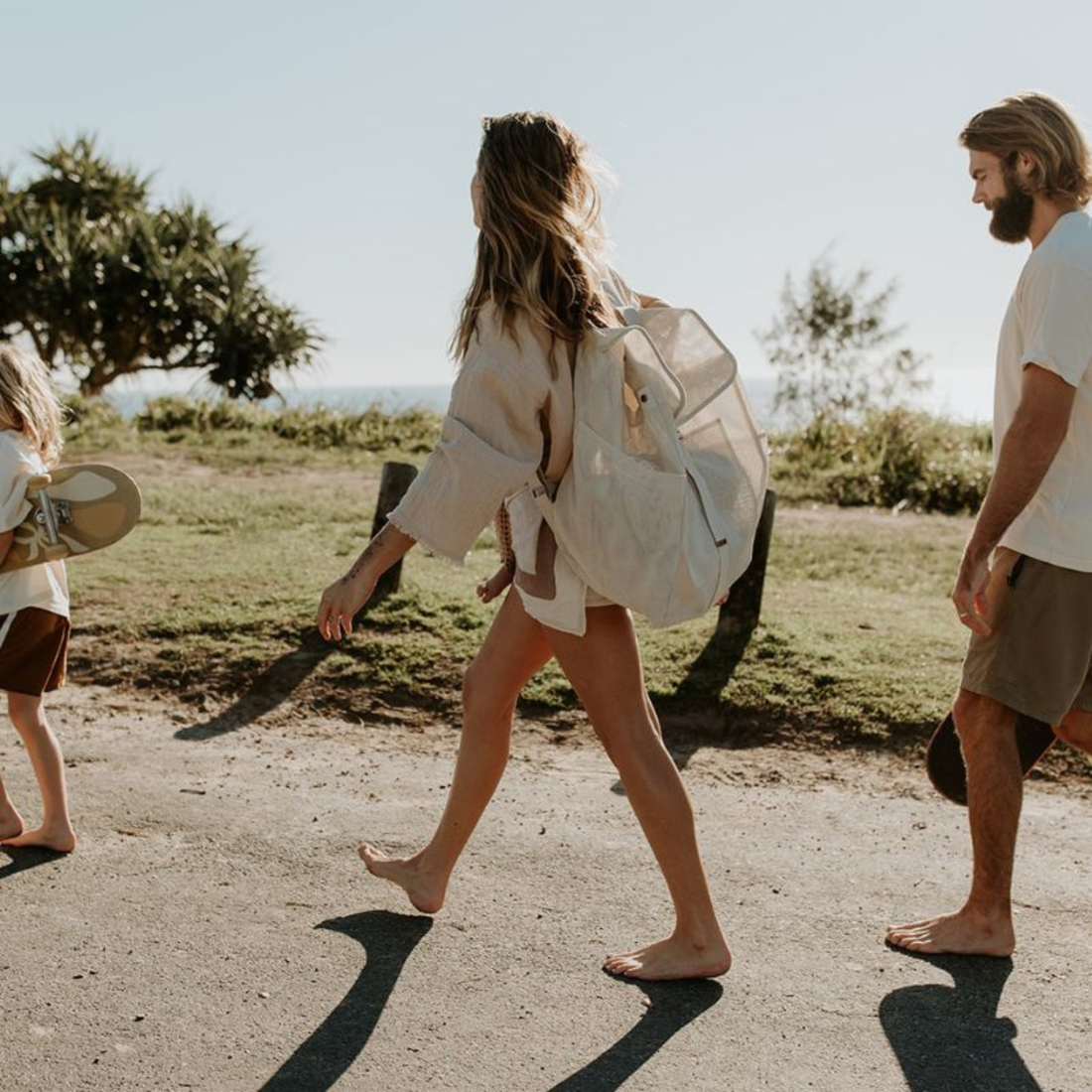 Beach Hauler Mesh Backpack - Sand