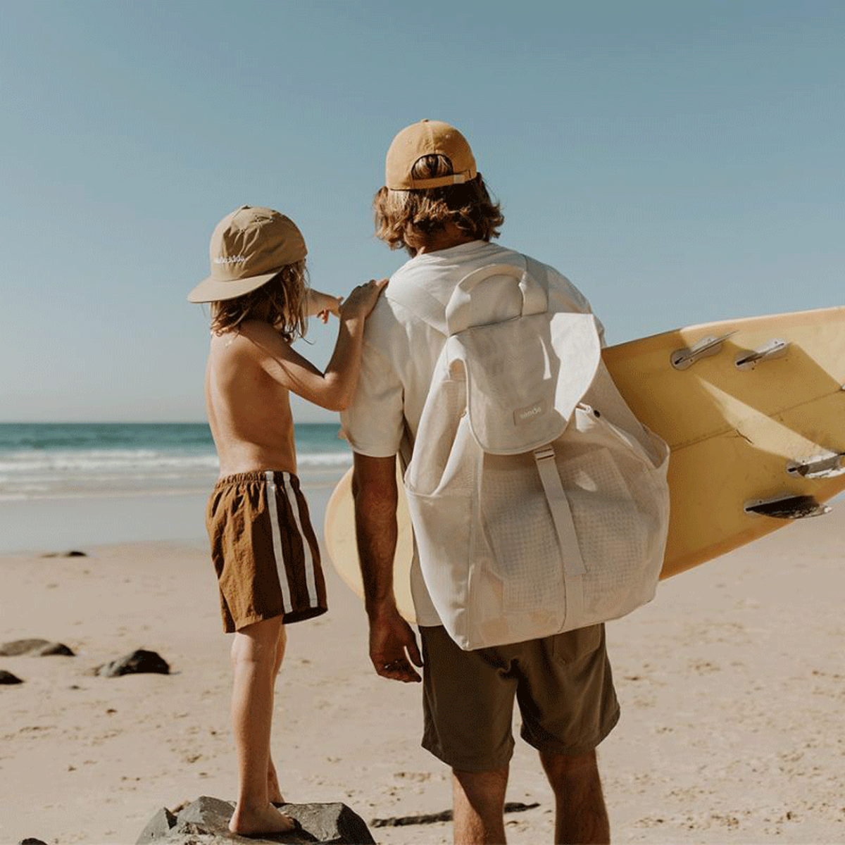 Beach Hauler Mesh Backpack - Sand