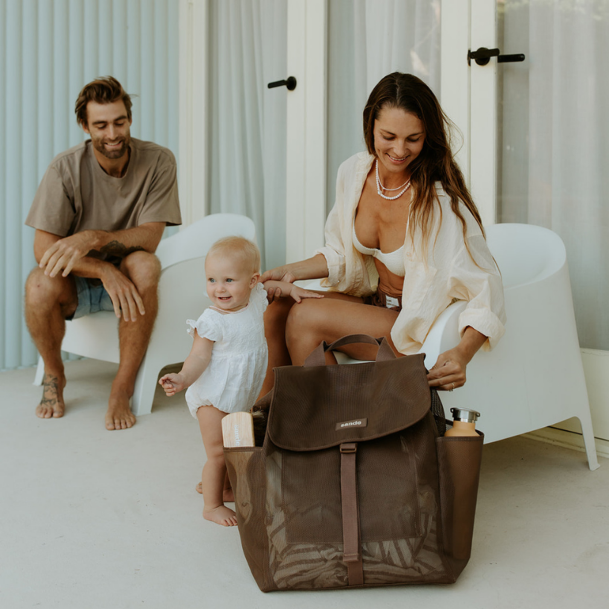 Beach Hauler Mesh Backpack - Espresso