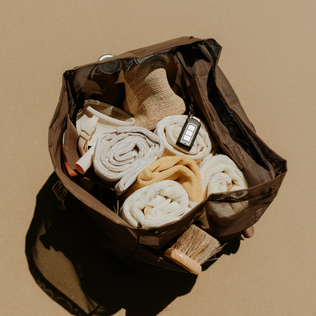 Beach Hauler Mesh Backpack - Espresso
