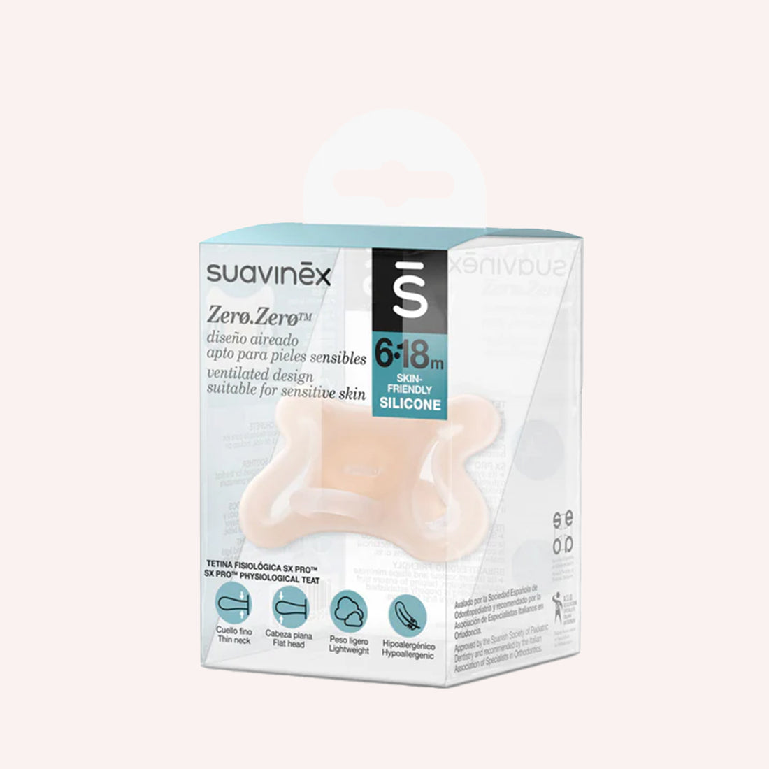 Suavinex - Zero Zero Air Flow Silicone Dummy (6-18months)