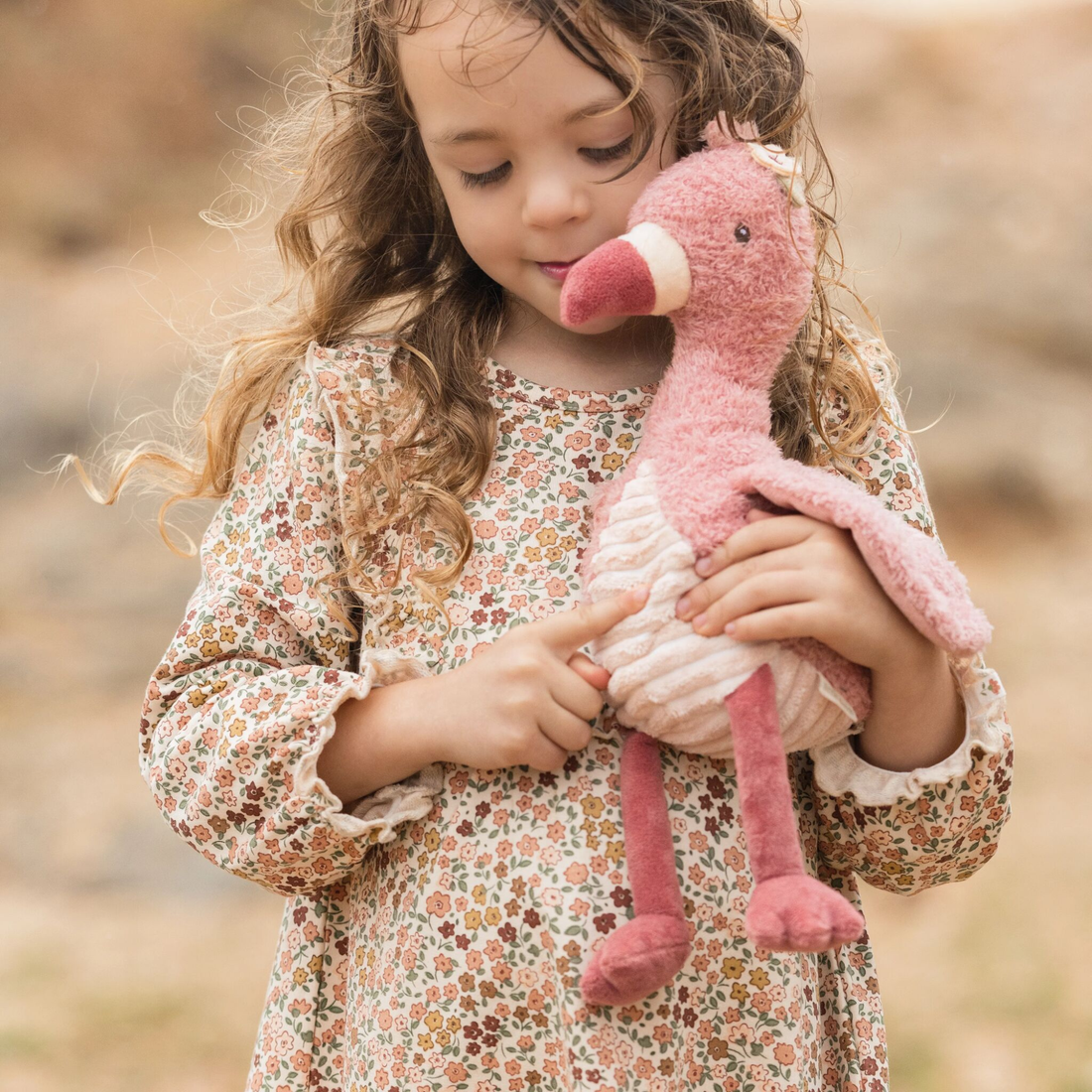 Safari Friends Cuddle Flamingo