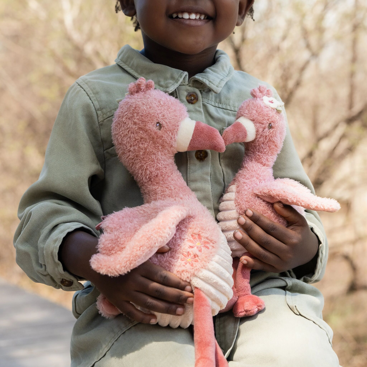 Safari Friends Cuddle Flamingo