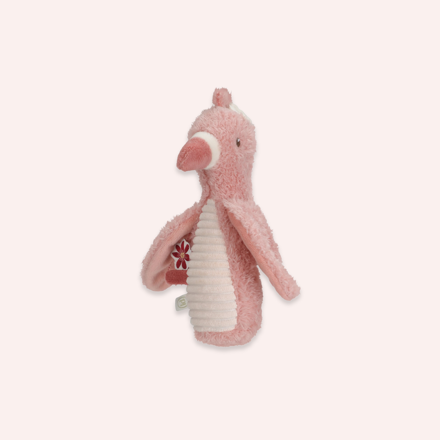 Safari Friends Squeaker with Rattle Flamingo