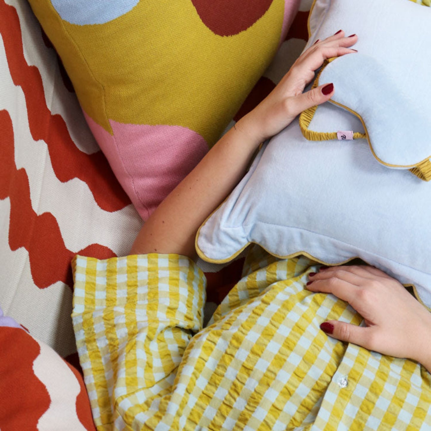 Citrus Seersucker Pyjama Set  by Mosey Me