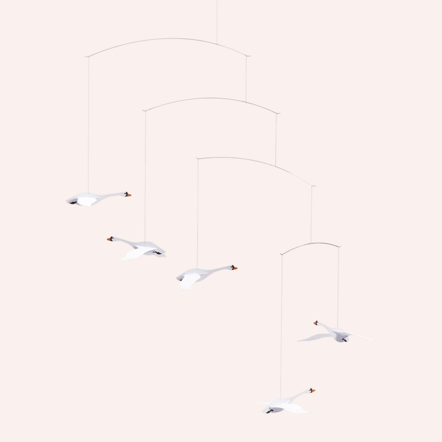 Scandinavian Swans Mobile