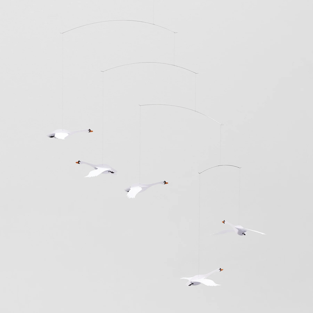 Scandinavian Swans Mobile