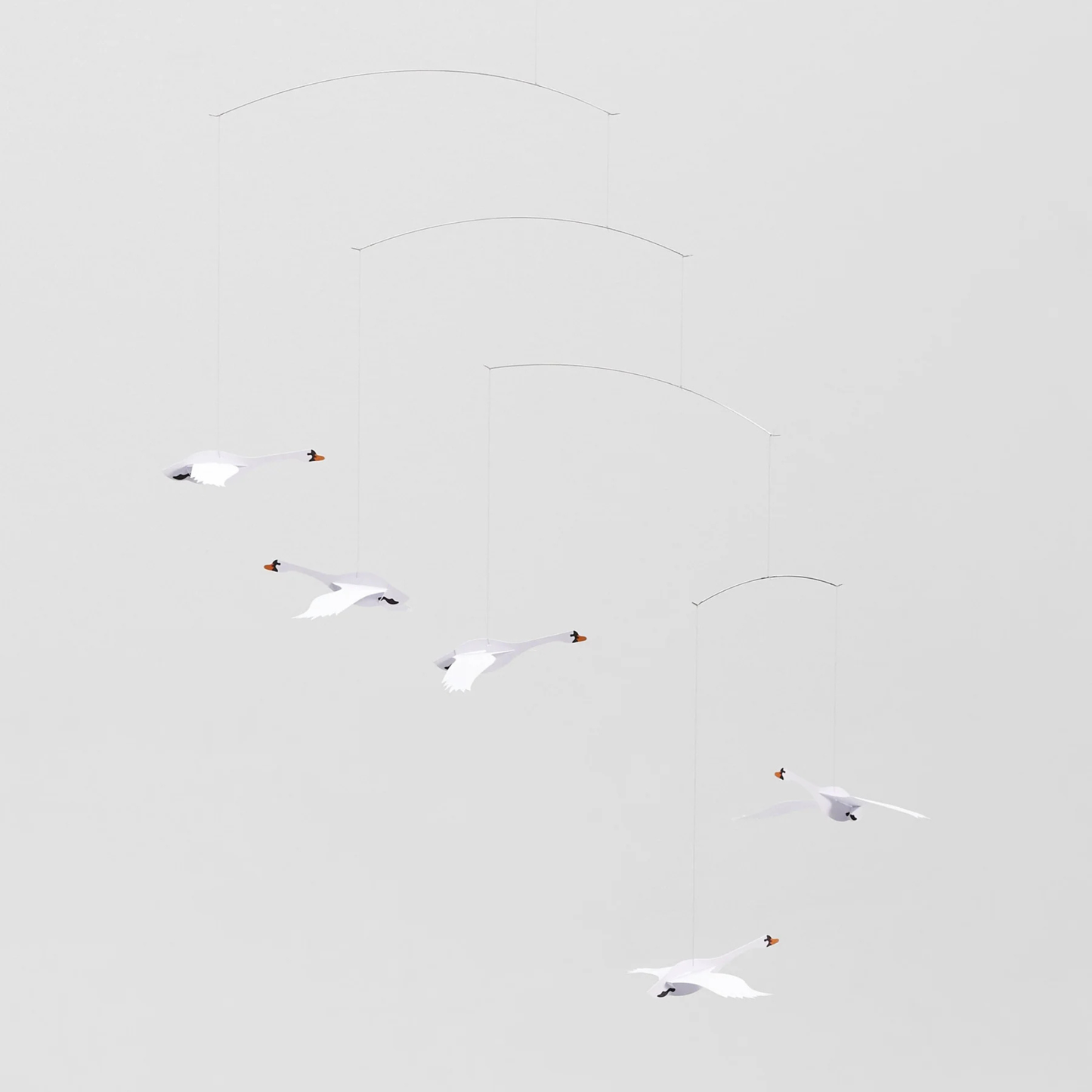Scandinavian Swans Mobile