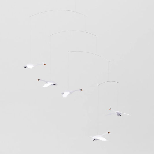 Scandinavian Swans Mobile