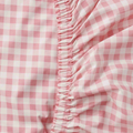 Organic Cotton Fitted Sheet - Single - Gingham Candy