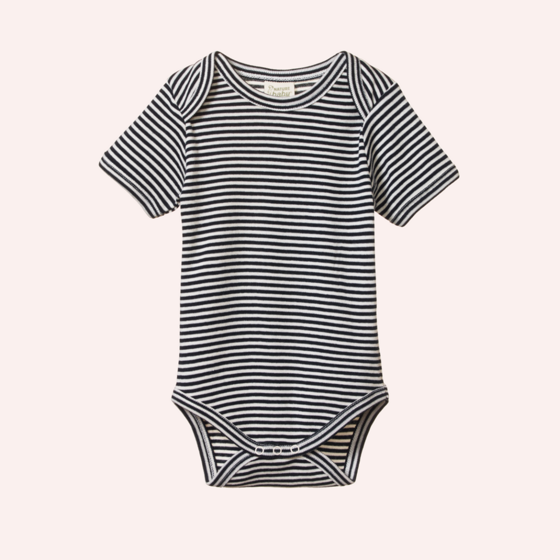 Short Sleeve Bodysuit - Navy Stripe