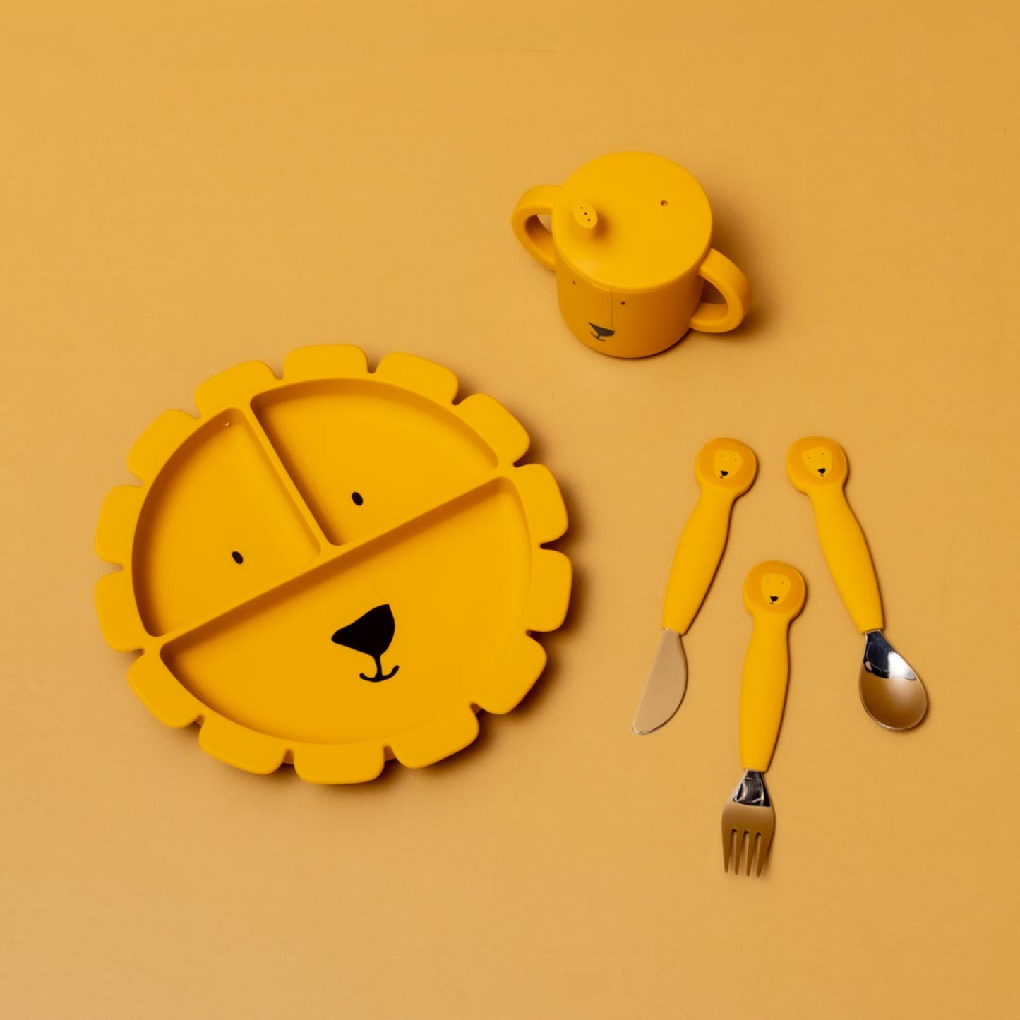 Silicone Cutlery Set 3-pack - Mr. Lion