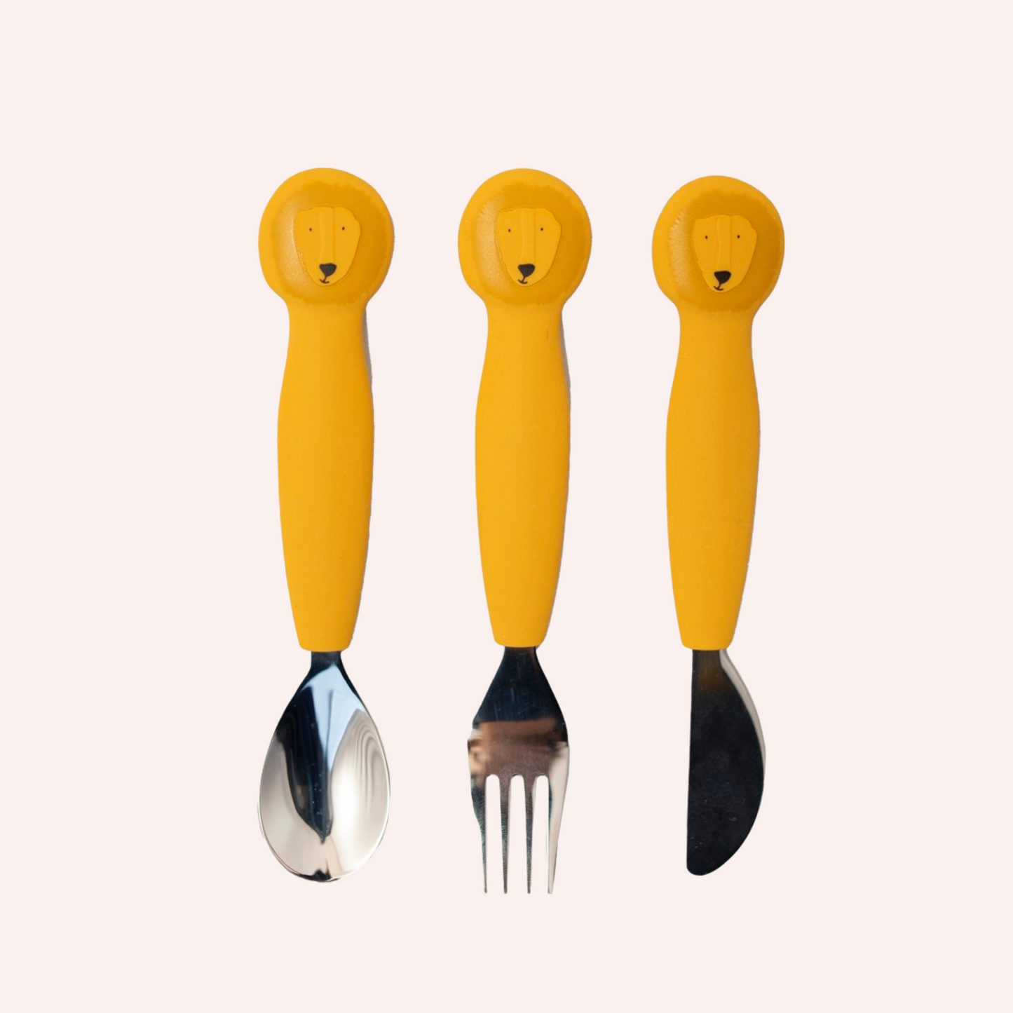 Silicone Cutlery Set 3-pack - Mr. Lion