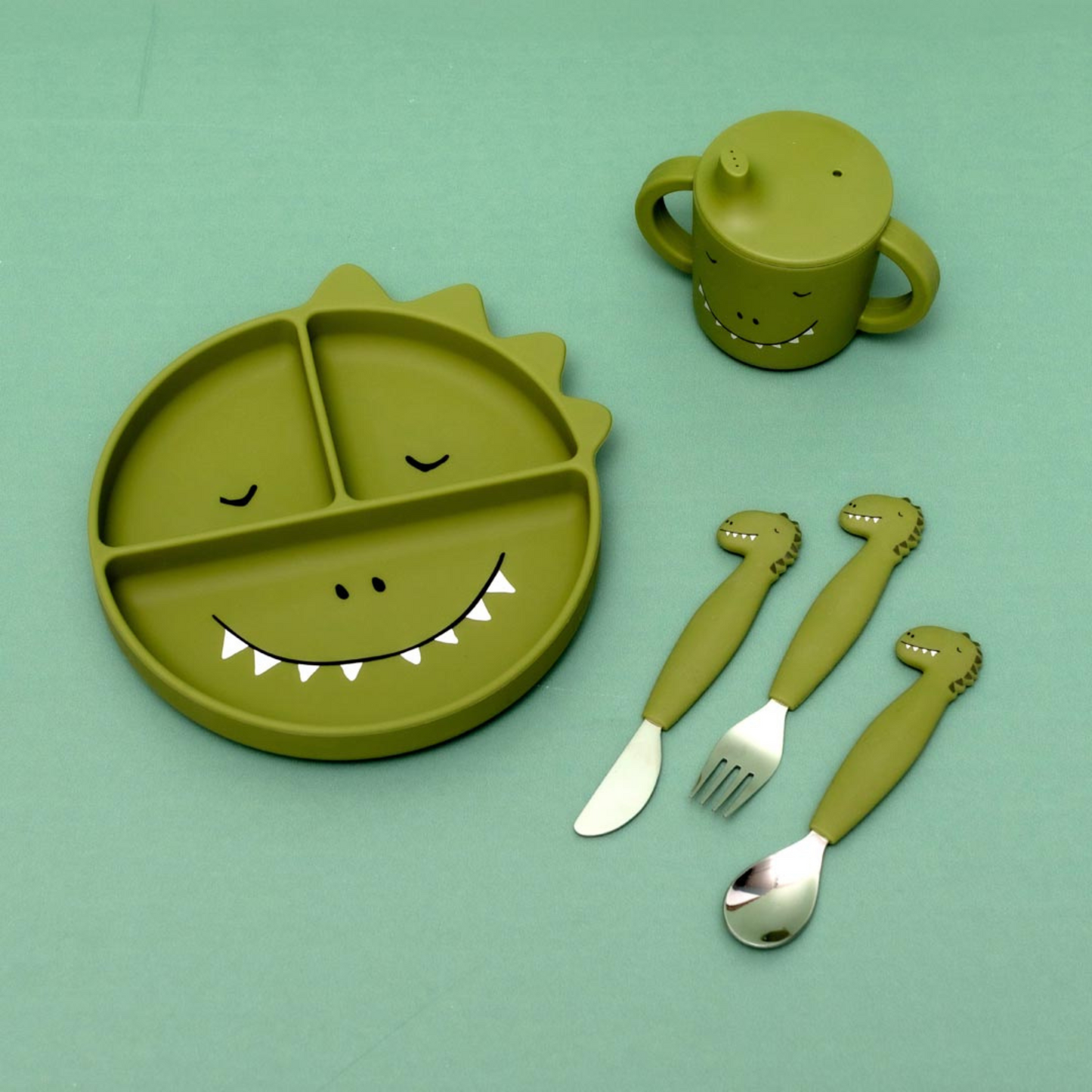 Silicone Divided Suction Plate - Mr. Dino