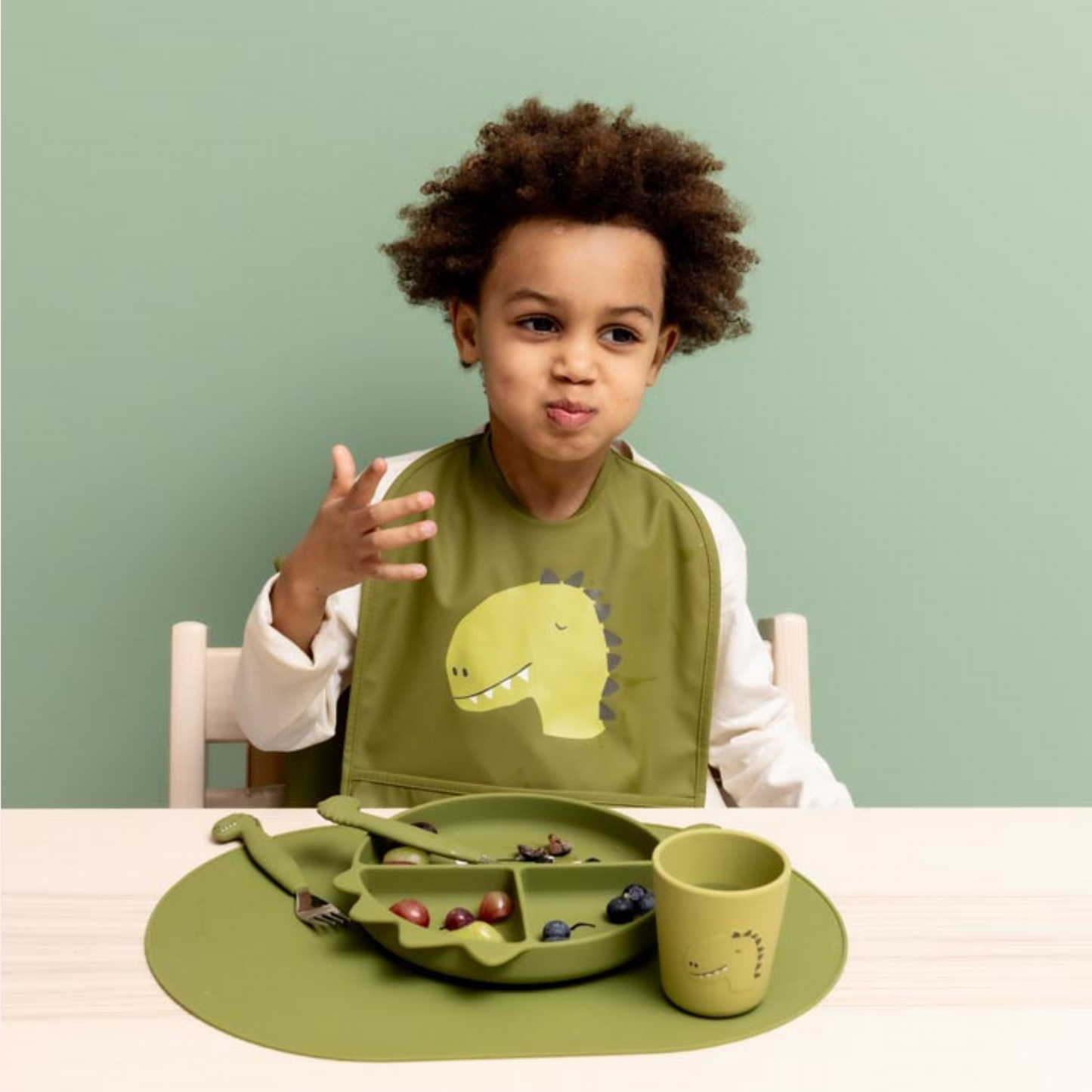 Silicone Divided Suction Plate - Mr. Dino