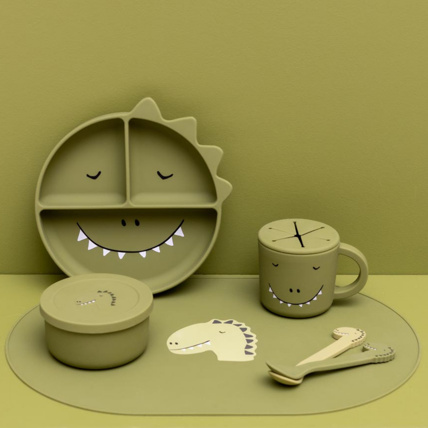 Silicone Divided Suction Plate - Mr. Dino