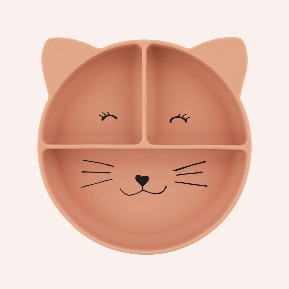 Silicone Divided Suction Plate - Mrs. Cat