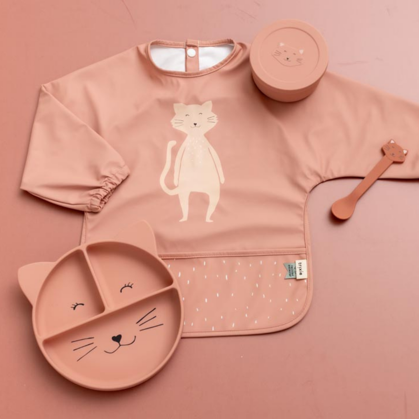 Silicone Divided Suction Plate - Mrs. Cat