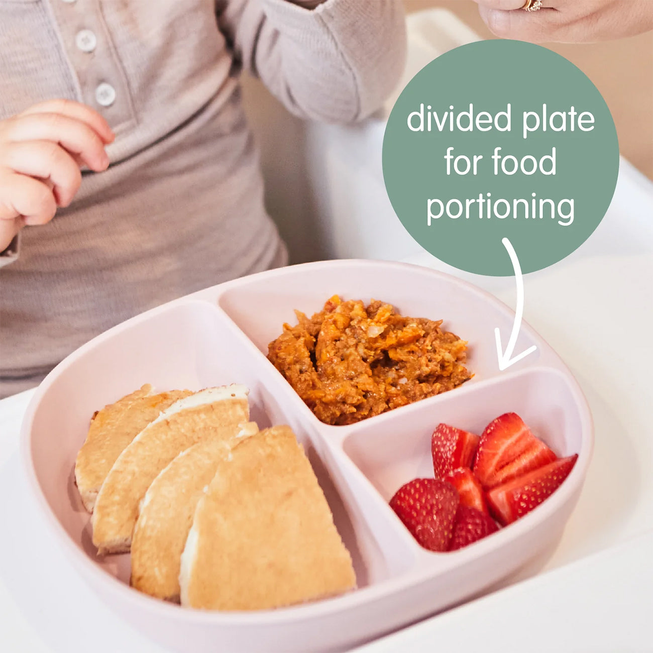 Silicone Plate + Lid - Blush