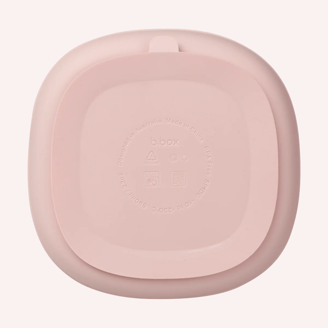 Silicone Plate + Lid - Blush