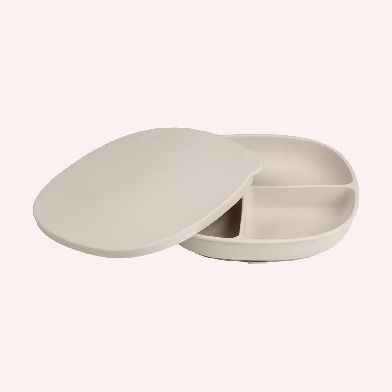 Silicone Plate + Lid - Latte