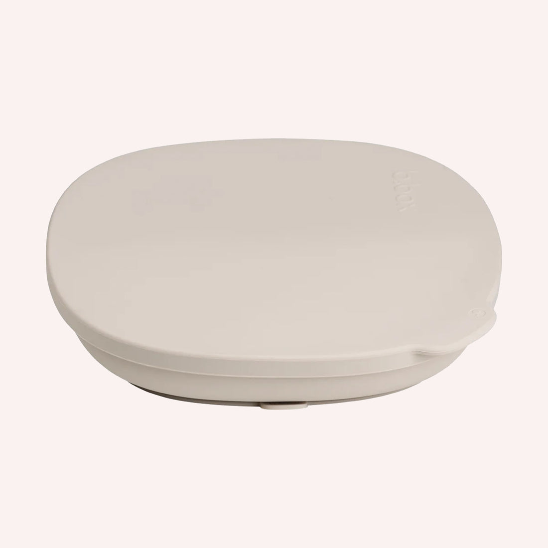 Silicone Plate + Lid - Latte