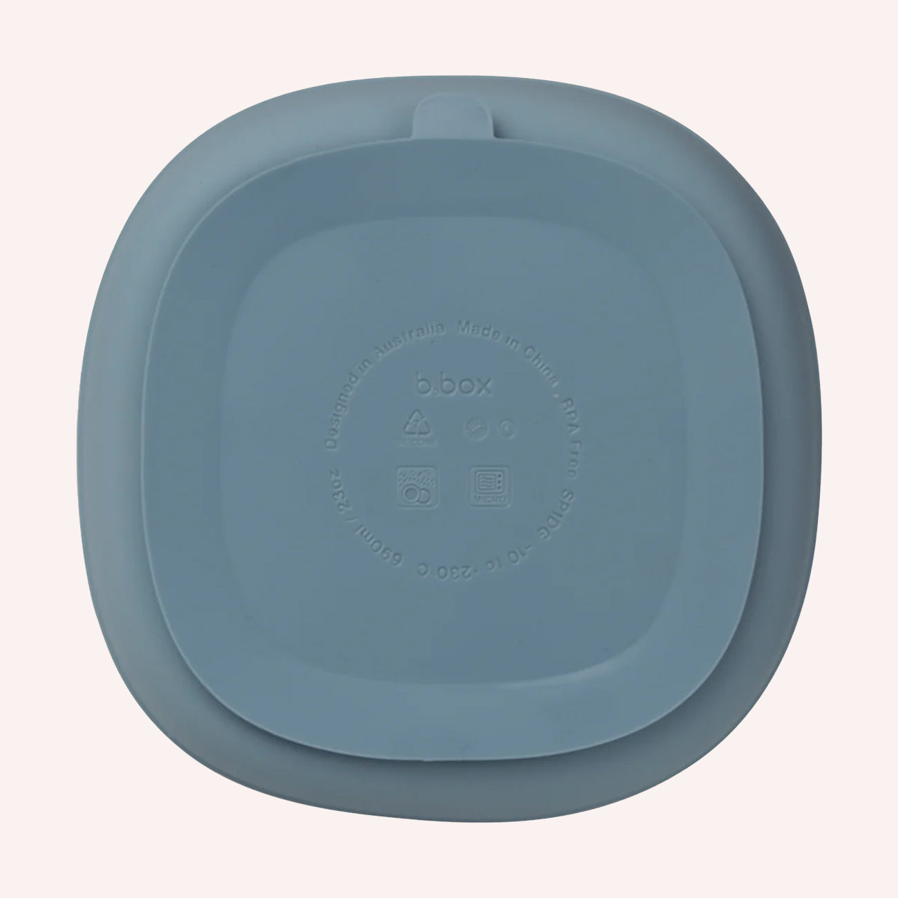 Silicone Plate + Lid - Ocean