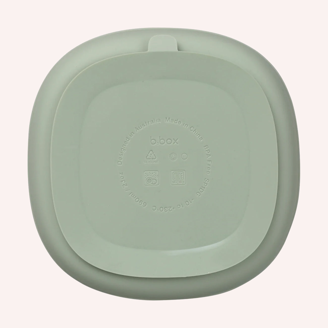 Silicone Plate + Lid - Sage