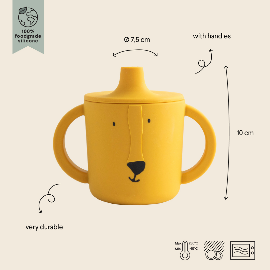 Silicone Sippy Cup - Mr. Lion