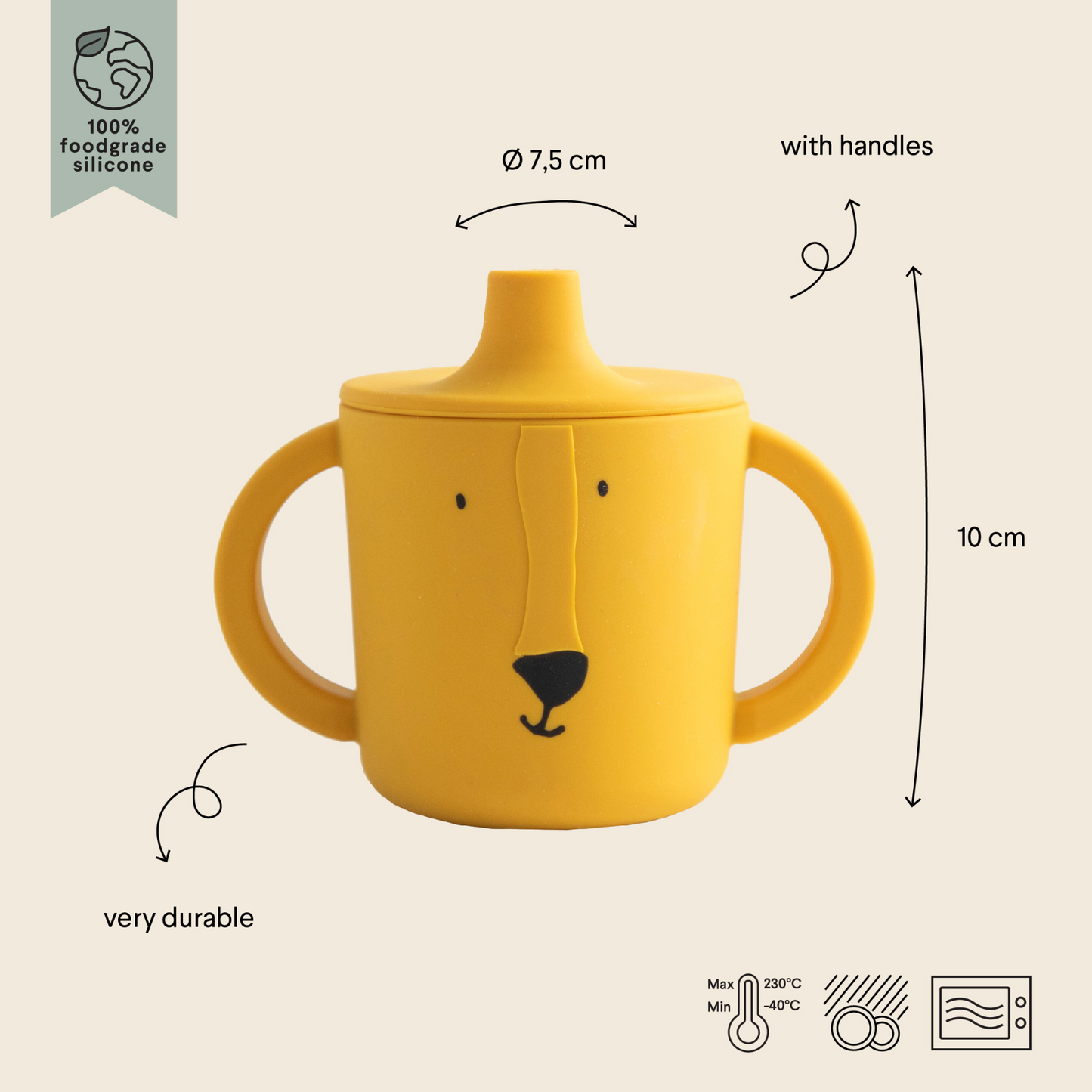 Silicone Sippy Cup - Mr. Lion