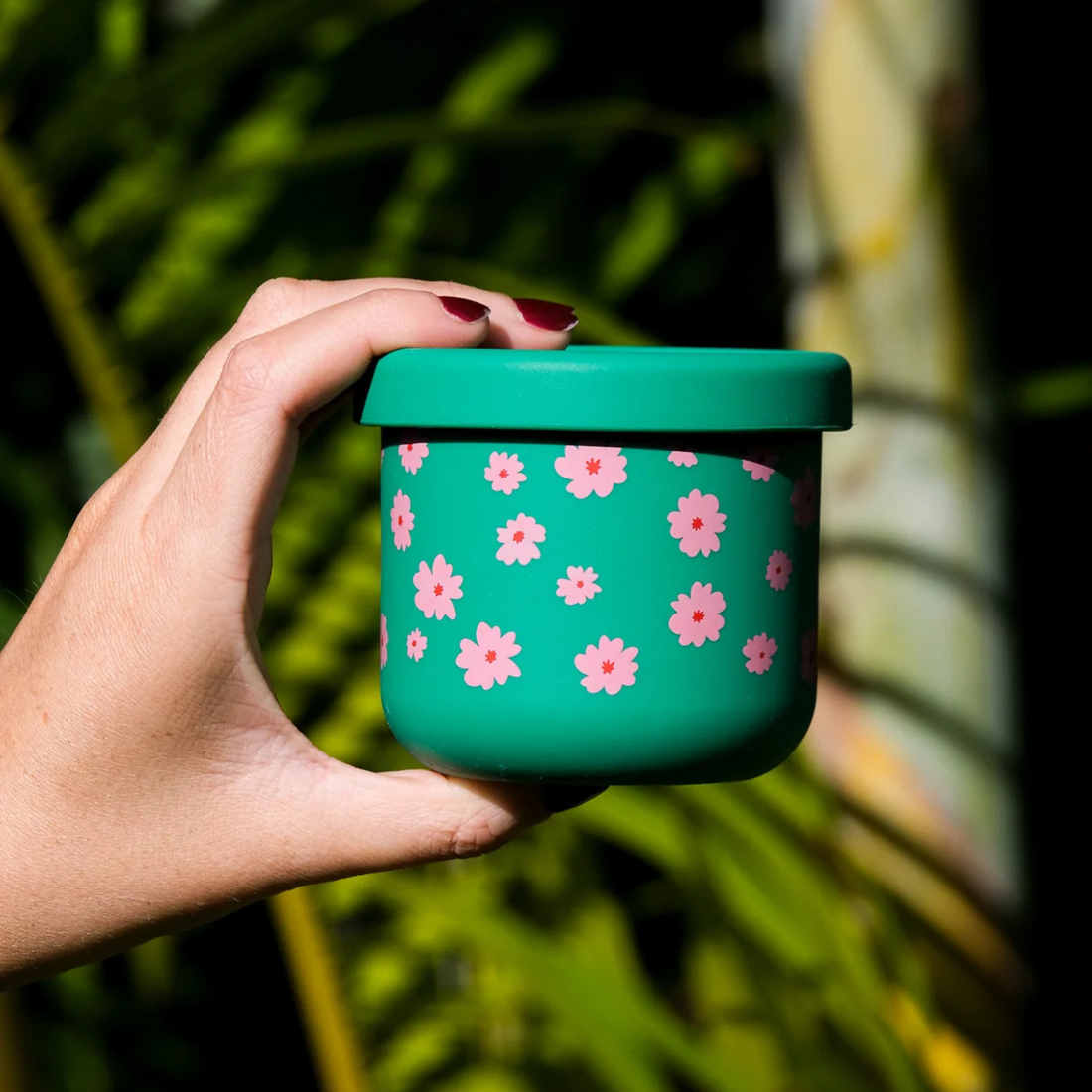 Silicone Snack Pot - Ditsy