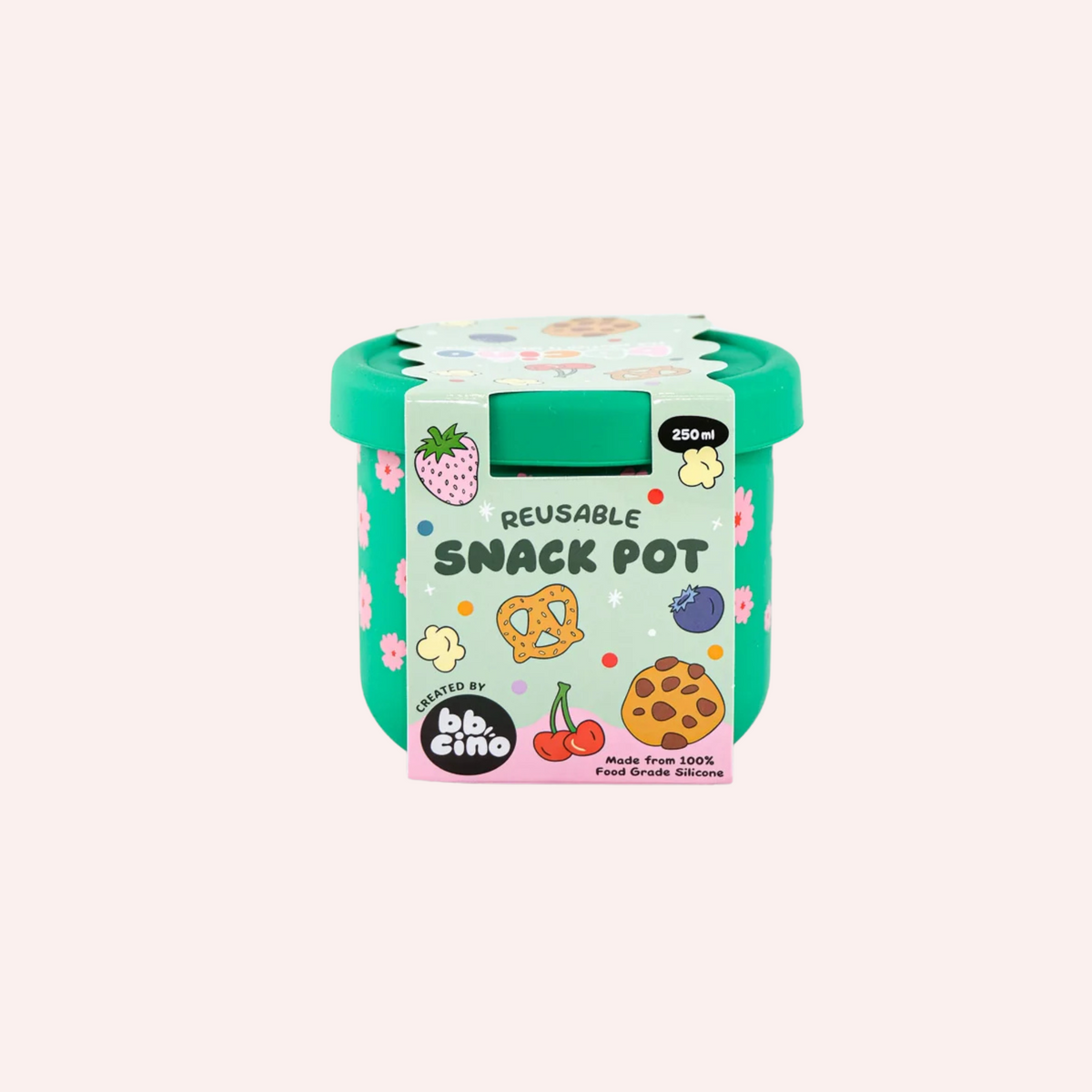 Silicone Snack Pot - Ditsy