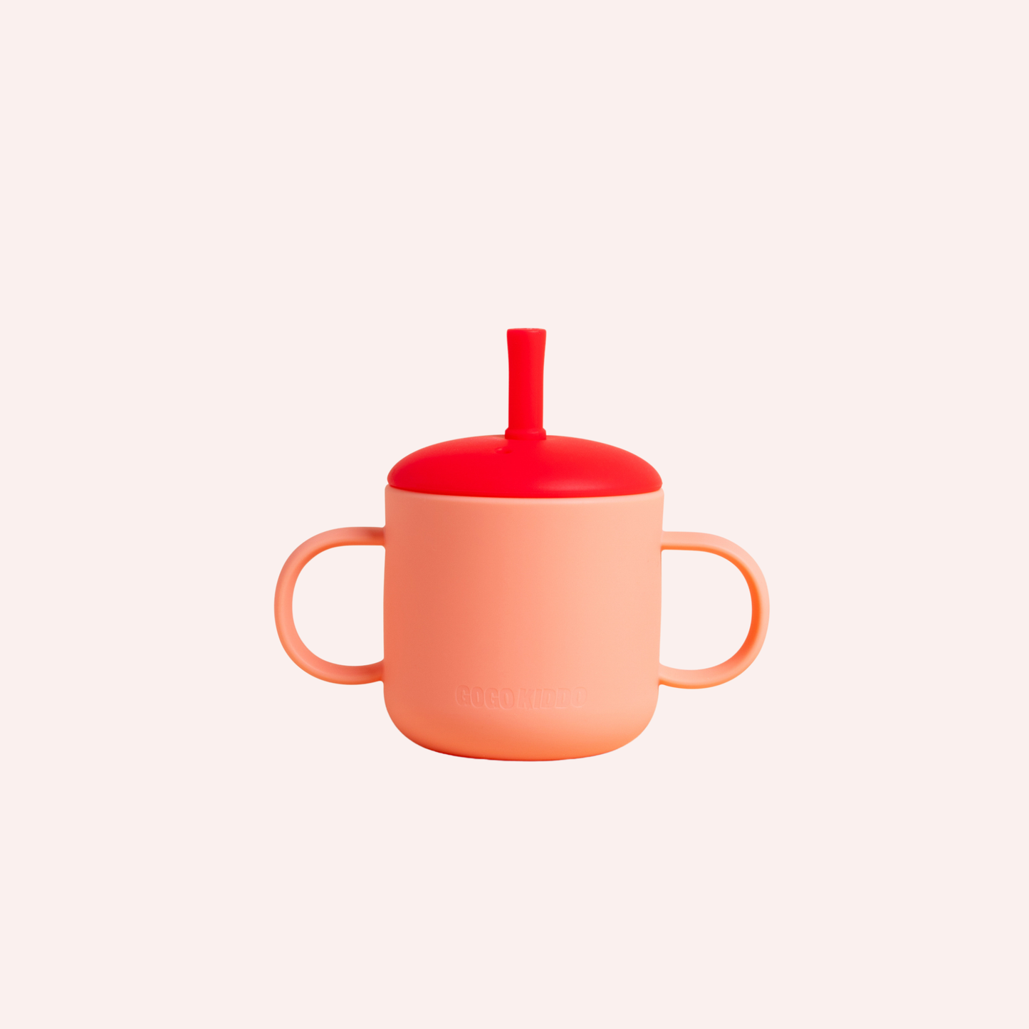 Fun Firsts Feeding Set Silicone - Croissant Peach