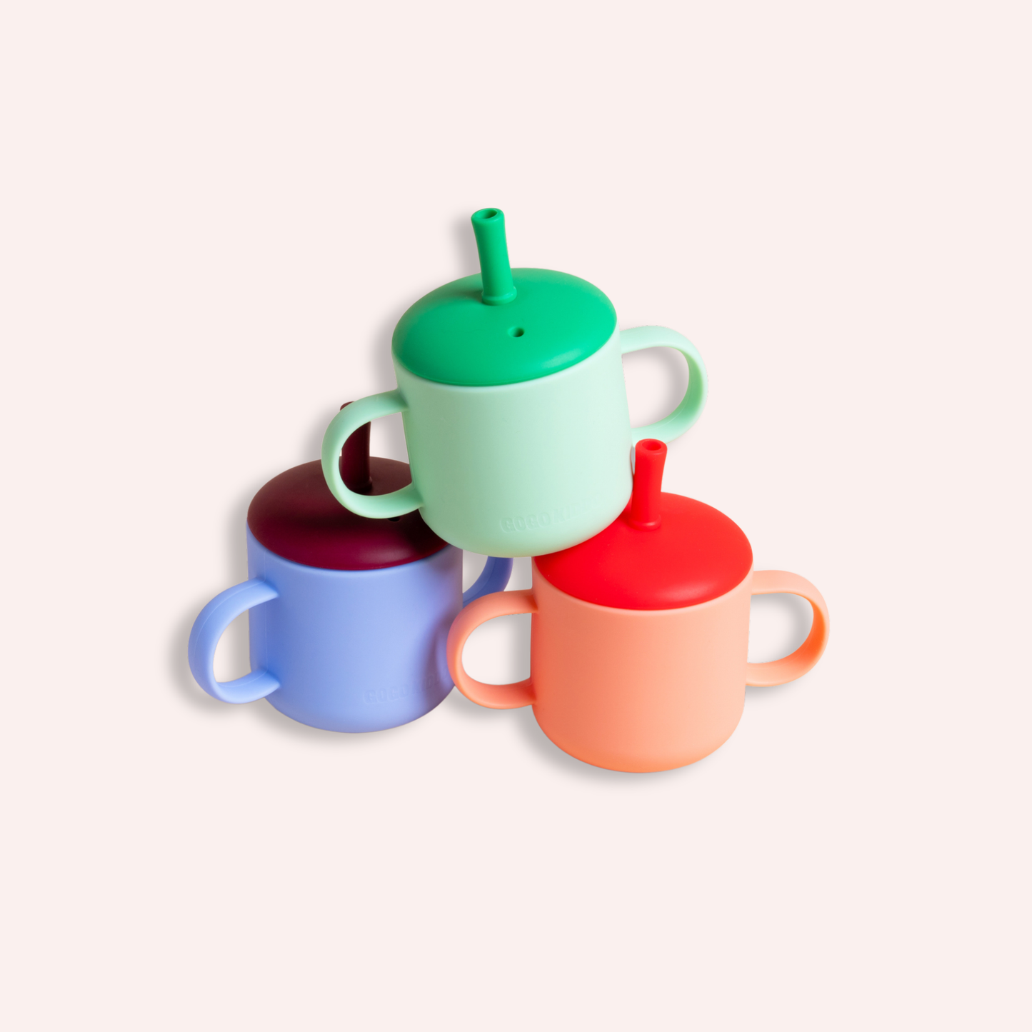 Fun Firsts Silicone Straw Cup - Super Rad Periwinkle Blue
