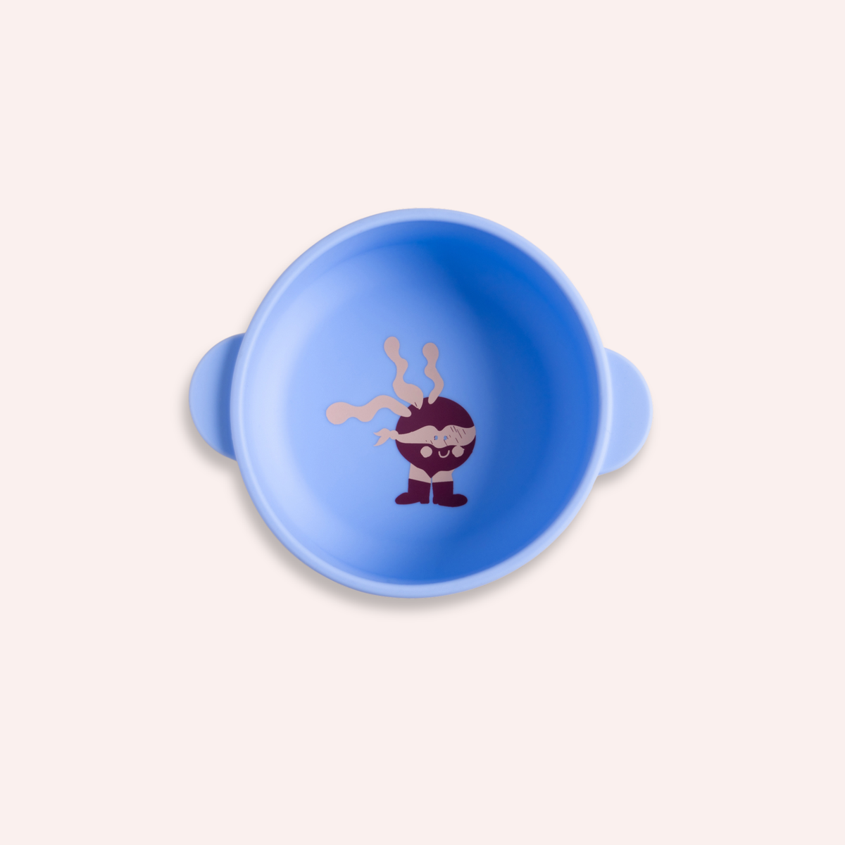 Fun Firsts Silicone Suction Bowl - Super Rad Periwinkle Blue