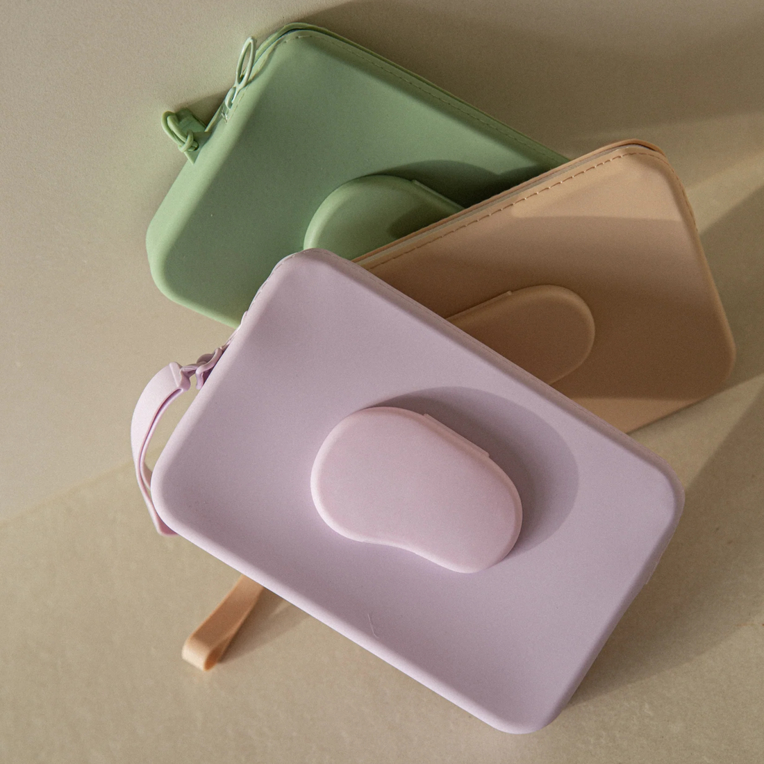Silicone Wipes Pouch - Lilac