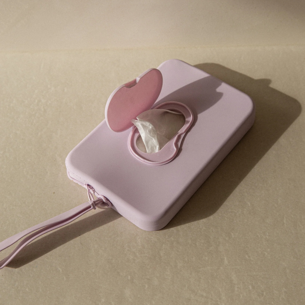 Silicone Wipes Pouch - Lilac