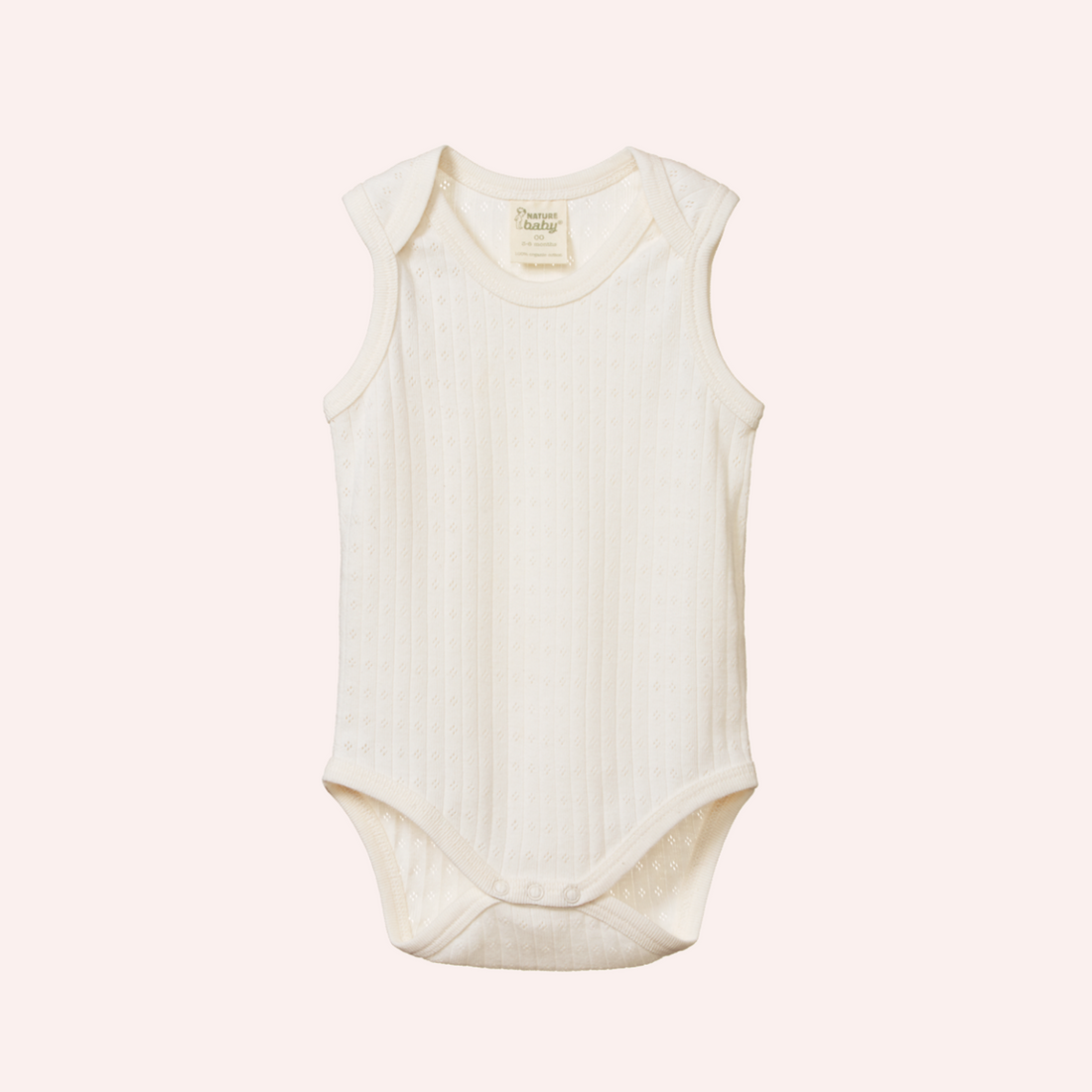 Singlet Bodysuit Pointelle - Natural