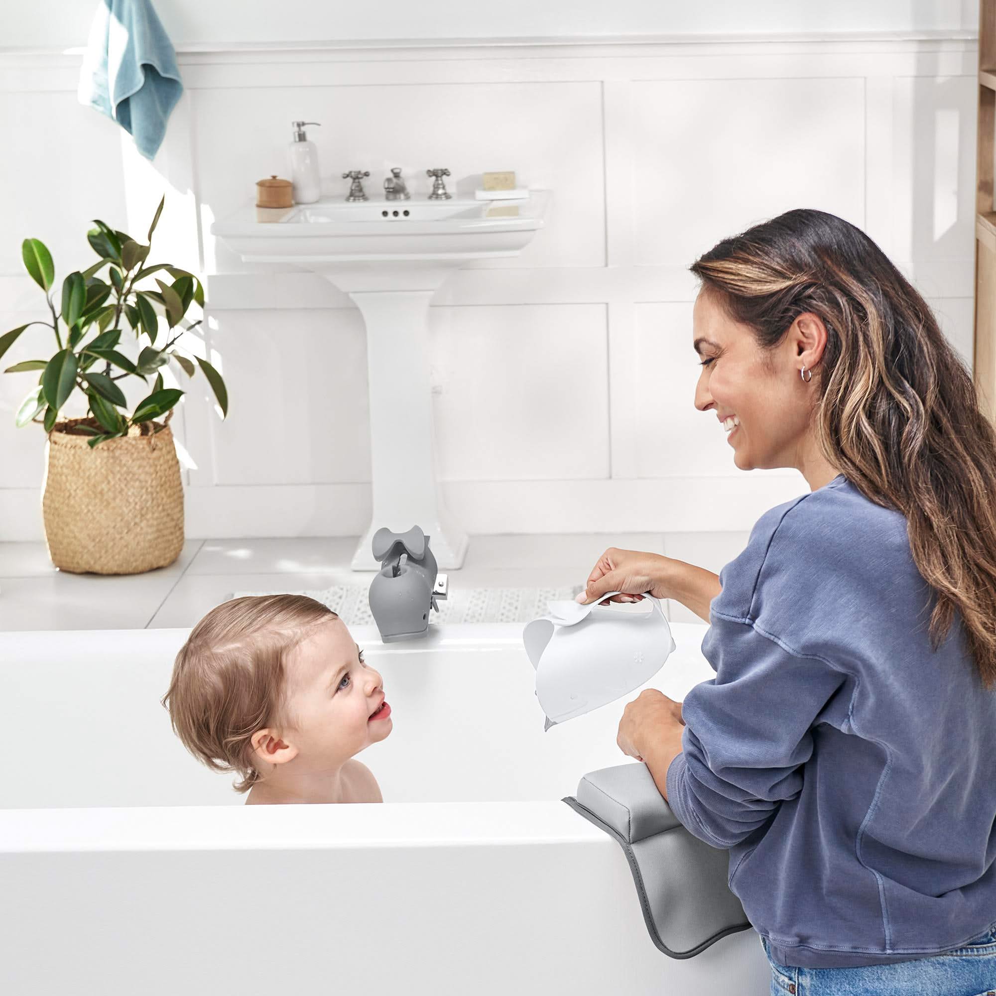 Skip Hop - Moby Waterfall Bath Rinser - White by Skip Hop | the memo ...
