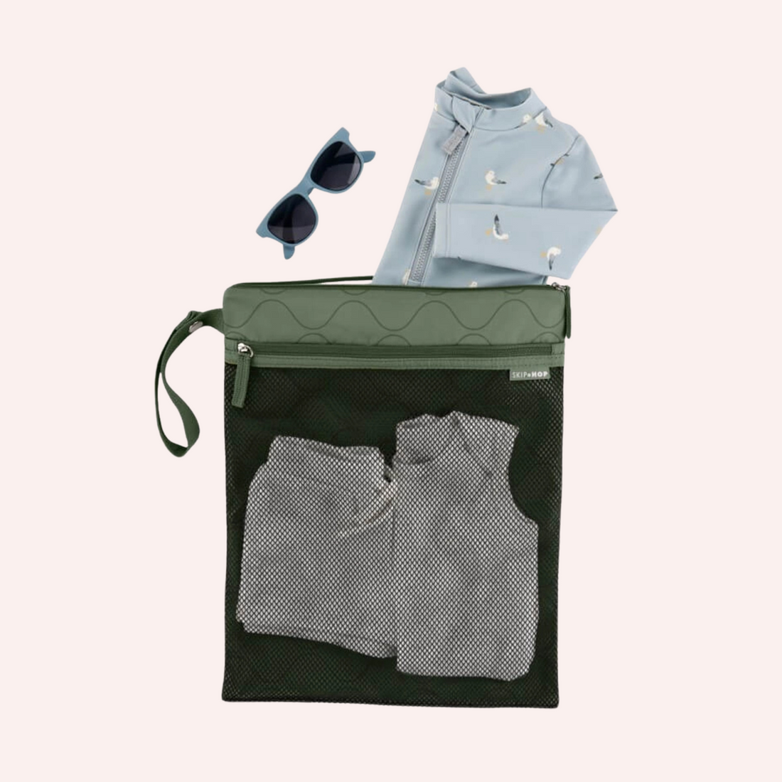 Skip Hop Grab & Go Wet/Dry Bag - Dark Sage
