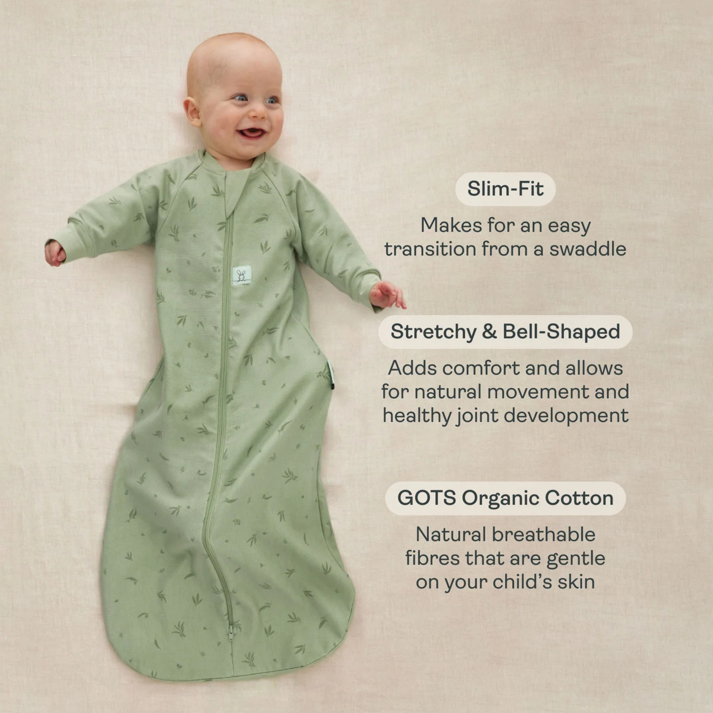 Sleeping Bag Long Sleeve 1.0 TOG - Daisies